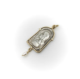 Sterling Silver and 14K Gold Brother Wolf Virgo Maria Medallion jewelry Kirsten's Corner 