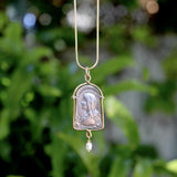 Sterling Silver and 14K Gold Brother Wolf Virgo Maria Medallion jewelry Kirsten's Corner 