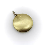 18K Gold Diamond Disc Pendant Kirsten's Corner 