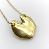McTeigue Diamond Emerald Platinum 18k Gold Frog on Lily Pad Necklace McTeigue 