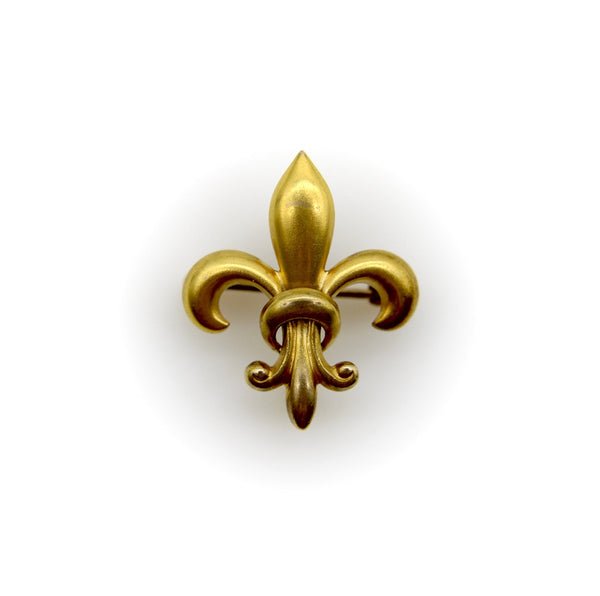 1920’s Art Deco 10K Gold Fleur-de-Lis Pin Kirsten's Corner 