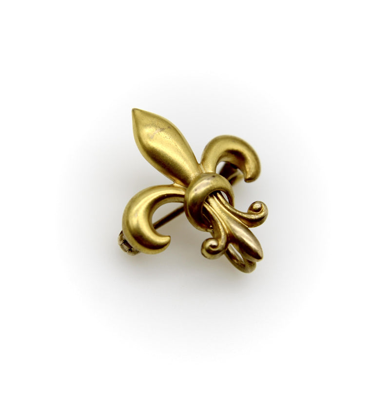 1920’s Art Deco 10K Gold Fleur-de-Lis Pin Kirsten's Corner 