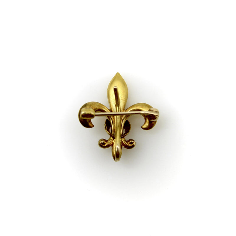 1920’s Art Deco 10K Gold Fleur-de-Lis Pin Kirsten's Corner 