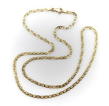 14K Gold UnoAErre Flattened Mariners Link Chain UnoAErre 