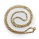 14K Gold UnoAErre Flattened Mariners Link Chain UnoAErre 