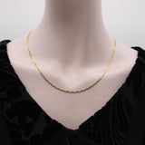 14K Gold UnoAErre Flattened Mariners Link Chain UnoAErre 