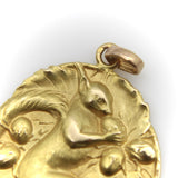18K Gold Victorian French Squirrel Medallion Kirsten's Corner 