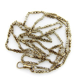 12K Gold Early Victorian Alternating Star Link Chain Kirsten's Corner 