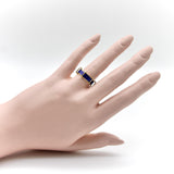 Vintage Tiffany & Co. by Schlumberger 18K Gold Enamel Ring ring Kirsten's Corner 