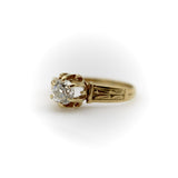 Victorian 18K Gold Old Mine Cut Diamond Ring ring Kirsten's Corner 