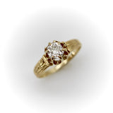 Victorian 18K Gold Old Mine Cut Diamond Ring ring Kirsten's Corner 