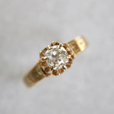 Victorian 18K Gold Old Mine Cut Diamond Ring ring Kirsten's Corner 