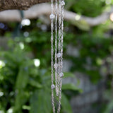 Art Deco Platinum Diamond by the Yard 30” Necklace Necklace Kirsten's Corner 