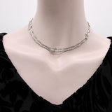 Art Deco Platinum Diamond by the Yard 30” Necklace Necklace Kirsten's Corner 