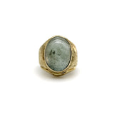 14K Gold Vintage Prehnite Cabochon Ring ring Kirsten's Corner 