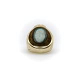 14K Gold Vintage Prehnite Cabochon Ring ring Kirsten's Corner 