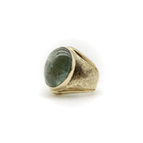 14K Gold Vintage Prehnite Cabochon Ring ring Kirsten's Corner 