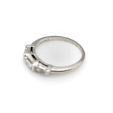 Platinum Mid-Century Modern Diamond Baguette Ring Band ring Kirsten's Corner 