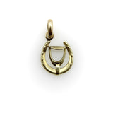 Edwardian 14K Gold Horse Shoe and Stirrup Charm Kirsten's Corner 