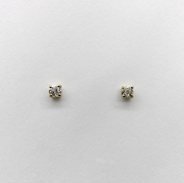 14K Gold Old European Diamond Stud Earrings Kirsten's Corner 