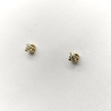 14K Gold Old European Diamond Stud Earrings Kirsten's Corner 