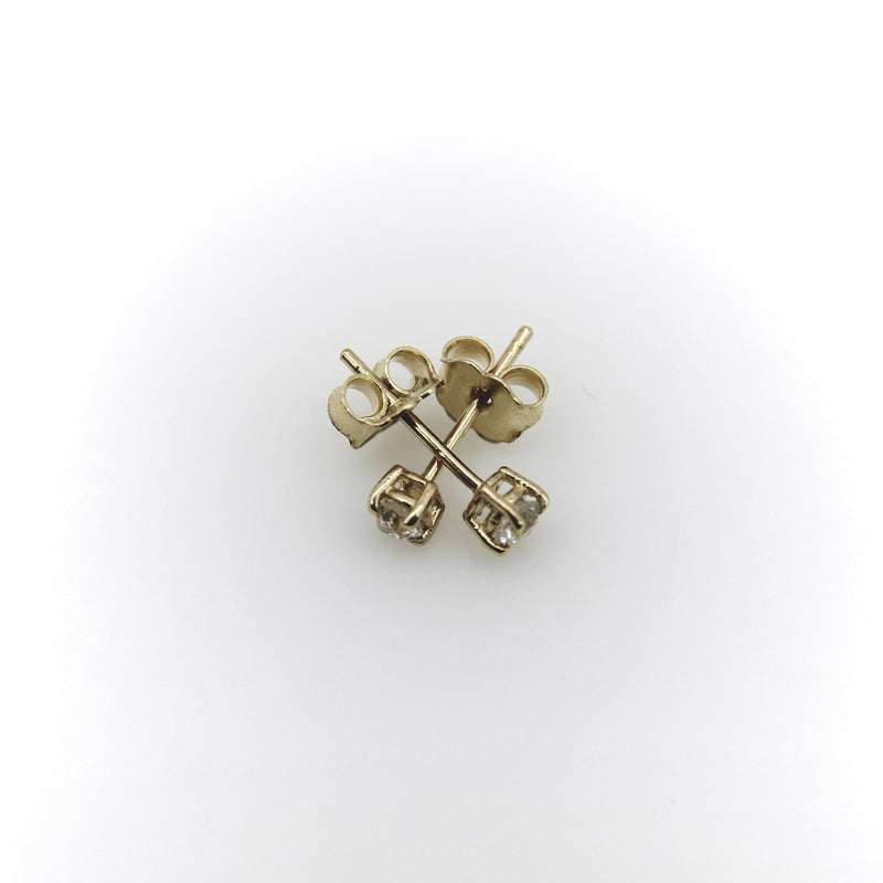 14K Gold Old European Diamond Stud Earrings Kirsten's Corner 