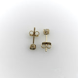 14K Gold Old European Diamond Stud Earrings Kirsten's Corner 