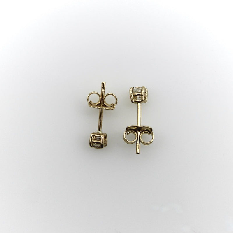 14K Gold Old European Diamond Stud Earrings Kirsten's Corner 