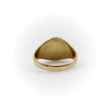 14K Gold Victorian Signet Ring with Arm Holding Sword Intaglio ring Kirsten's Corner 