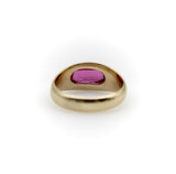 14K Gold Retro Synthetic Ruby Ring ring Kirsten's Corner 