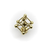 Vintage 14K Gold Atomium Molecule Charm Pendant, Charm Kirsten's Corner 