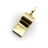 Vintage 18K Gold Large Whistle Pendant Charm jewelry Kirsten's Corner 