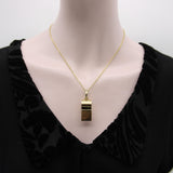 Vintage 18K Gold Large Whistle Pendant Charm jewelry Kirsten's Corner 