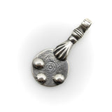 Sterling Silver Vintage Berber Coin Pendant with Hand from Morocco Pendant, Charm Kirsten's Corner 