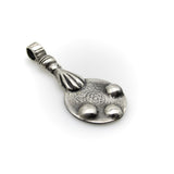 Sterling Silver Vintage Berber Coin Pendant with Hand from Morocco Pendant, Charm Kirsten's Corner 