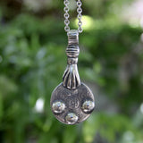 Sterling Silver Vintage Berber Coin Pendant with Hand from Morocco Pendant, Charm Kirsten's Corner 