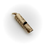 Victorian 9K Gold Hand-Engraved Whistle jewelry Kirsten's Corner 