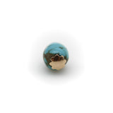 14K Gold Victorian Turquoise Bead with Matrix jewelry Kirsten's Corner 