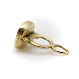 14K Gold Georgian Double Dolphin Fob with Bloodstone Cartouche Kirsten's Corner 