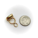 14K Gold Georgian Double Dolphin Fob with Bloodstone Cartouche Kirsten's Corner 