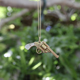 Vintage 14k Gold & Mother-of-Pearl Miniature Gun Pendant or Charm Pendant Kirsten's Corner 