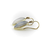 Signature 14K Gold Moonstone Cabochon Earrings with Shepherd Hooks Earrings Kirsten's Corner 