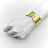 Marika Desert Gold 14K Gold Cuff Bracelet with Diamond Wave Bracelet Kirsten's Corner 