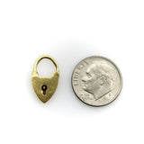 9K Gold Itsy Bitsy Padlock Heart Charm Kirsten's Corner 