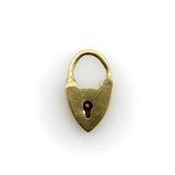 9K Gold Itsy Bitsy Padlock Heart Charm Kirsten's Corner 