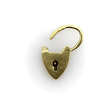 9K Gold Itsy Bitsy Padlock Heart Charm Kirsten's Corner 