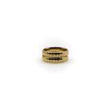 14K Gold Vintage Hammered Ring Band Ring Kirsten's Corner 