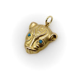 Vintage 18K Gold Egyptian Revival Sekhmet Lion Pendant from Egypt Pendant Kirsten's Corner 
