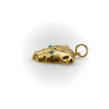 Vintage 18K Gold Egyptian Revival Sekhmet Lion Pendant from Egypt Pendant Kirsten's Corner 