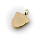 Vintage 18K Gold Egyptian Revival Sekhmet Lion Pendant from Egypt Pendant Kirsten's Corner 
